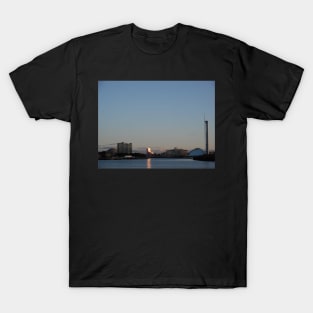 Scottish Photography Series (Vectorized) - River Clyde Sunset T-Shirt